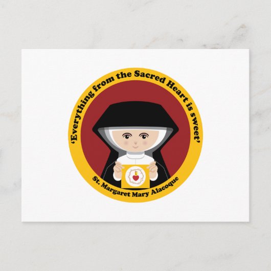 St. Margaret Mary Alacoque Briefkaart (Voorkant)