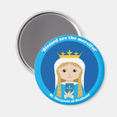 St. Margaret van Schotland Magneet (Voorkant / Achterkant)