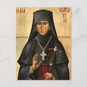 St. Margarita, de Nieuw Martelaar Orthodoxe Icoon Briefkaart