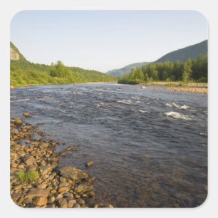 St. Marguerite rivier in Parc du Saguenay. Vierkante Sticker