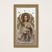St. Maria Goretti Katholieke Prayer Heilige Kaart (Voorkant)