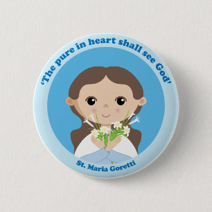 St. Maria Goretti Ronde Button 5,7 Cm