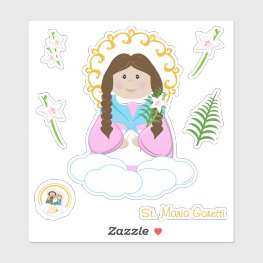St. Maria Goretti Sticker (Vel)