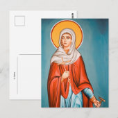 St. Marina Orthodox Christelijk Briefkaart (Voorkant / Achterkant)