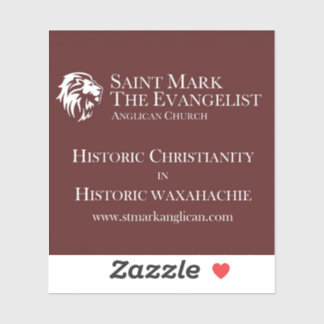 St. Mark de Evangelist Anglicaanse vinyl sticker