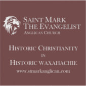 St. Mark de Evangelist Anglicaanse vinyl sticker (Voorkant)