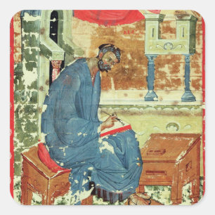 St. Mark de Evangelist door Andrei Rublev Vierkante Sticker