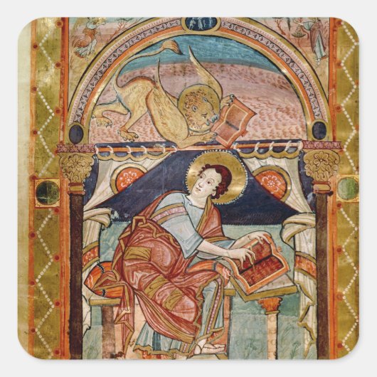 St. Mark, Frans Vierkante Sticker (Voorkant)