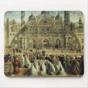 St. Mark Preaching in Alexandrië, Egypte, 1504-07 Muismat