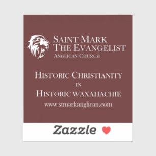 St. Mark the Evangelist Anglican vinyl sticker