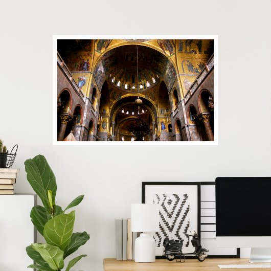 St. Mark's Basilica Poster (Thuiskantoor)
