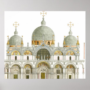 St. Mark's Basilica. Venice Italië Poster