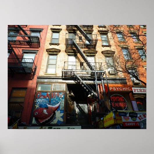 St. Mark's Place, East Village, Medium Poster (Voorkant)