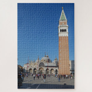 St. Mark's Square Basilica & Campanile, Venetië It Legpuzzel