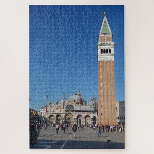 St. Mark's Square Basilica & Campanile, Venetië It Legpuzzel (Verticaal)