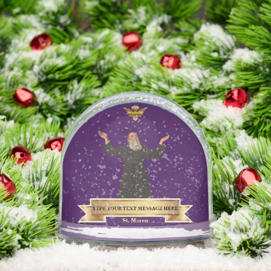 St. Maron patroonheilige van de Maronitische Kerk Sneeuwbol (Kerstmis)