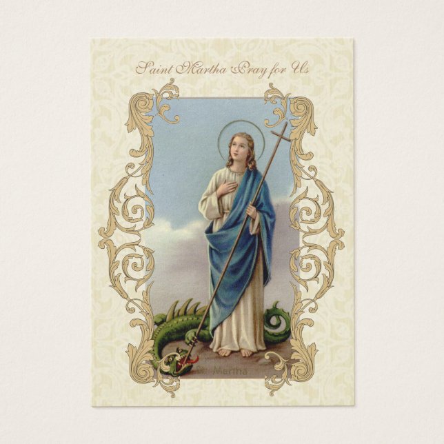 St Martha 9 semaines Novena CARTE SAINTE (Devant)