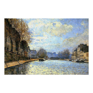 St Martin Canal Alfred Sisley Poster Perfect Poster