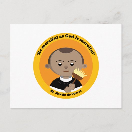 St. Martin de Porres Briefkaart (Voorkant)