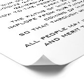 St. Martin de Porres Prayer Racial Harmony Poster (Hoek)