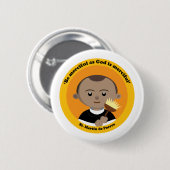 St. Martin de Porres Ronde Button 5,7 Cm (Voorkant /achterkant)