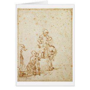 St Martin et le mendiant (stylo et encre sur le