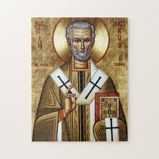 St. Martin the Merciful Orthodox Christian Icon Legpuzzel (Verticaal)