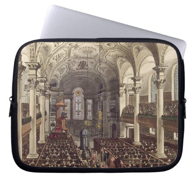 St Martins in the Fields, van 'Ackermann's Microc Laptop Sleeve (Voorkant)