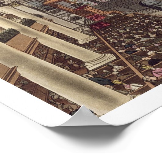 St Martins in the Fields, van 'Ackermann's Microc Poster (Hoek)