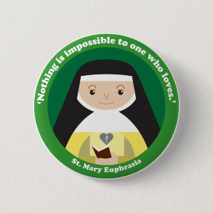 St. Mary Euphrasia Ronde Button 5,7 Cm
