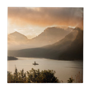 St. Mary Lake Glacier National Park, Montana Tegeltje