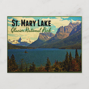 St. Mary Lake Glacier NP Briefkaart