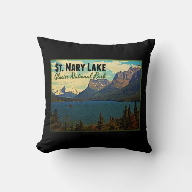 St. Mary Lake Glacier NP Kussen (Voorkant)