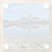 St Mary Lake Glazen Onderzetter (Achterkant)