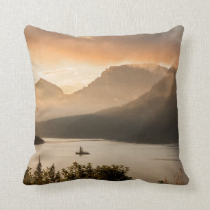 St. Mary Lake   Nationaal park Glacier, Montana Kussen