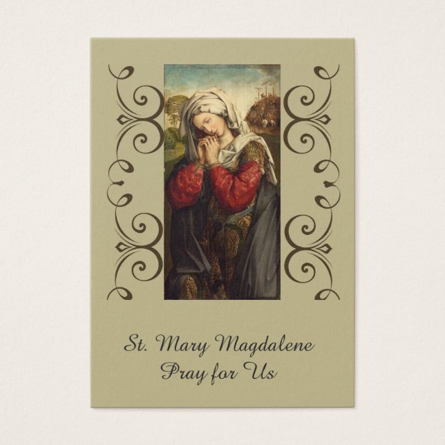 St. Mary Magdalena Feest Dag 22 juli Visitekaartjes (Voorkant)