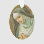 St. Mary Magdalene de Pazzi (JM 45) Acrylique oval (devant)