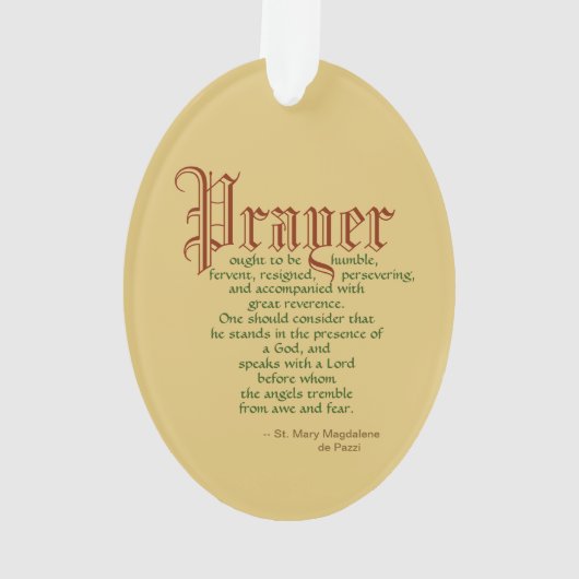 St. Mary Magdalene de Pazzi (JM 45) Acrylique oval (dos)