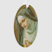 St. Mary Magdalene de Pazzi (JM 45) Acrylique oval (devant)