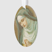 St. Mary Magdalene de Pazzi (JM 45) Acrylique oval (devant)