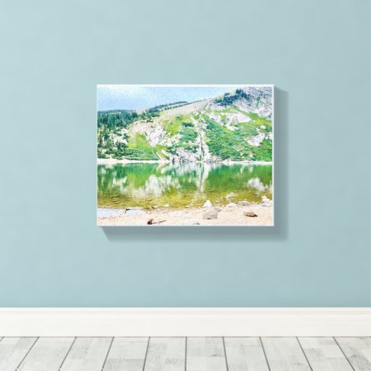 St. Mary’s Glacier, CO Stretched Canvas Print (Insitu (Houten vloer))