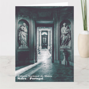 St. Mary Salome en St. Barbara. Italiaanse standbe Bedankkaart