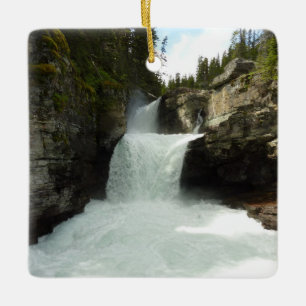 St. Mary-waterval I in Glacier National Park Keramisch Ornament