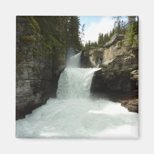 St. Mary-waterval I in Glacier National Park Magneet