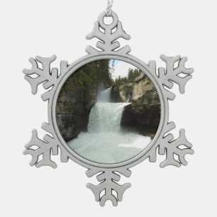 St. Mary-waterval I in Glacier National Park Tin Sneeuwvlok Ornament