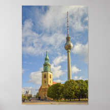 St. Mary's Church, Berlijn, Duitsland, Fernsehturm