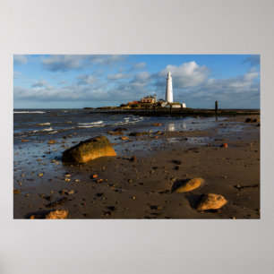 St. Mary's Island Whitley, Engeland Poster