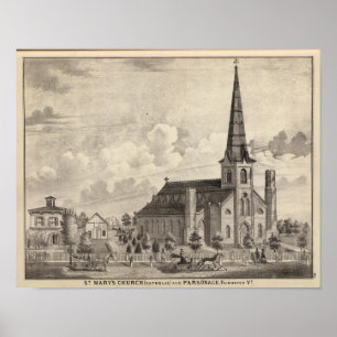 St Mary's katholieke kerk Poster