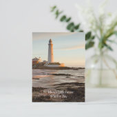 St Mary's Lighthouse England Briefkaart (Staand voorkant)