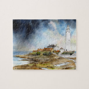 St Marys Lighthouse Whitley Bay Noordoost Engeland Legpuzzel
